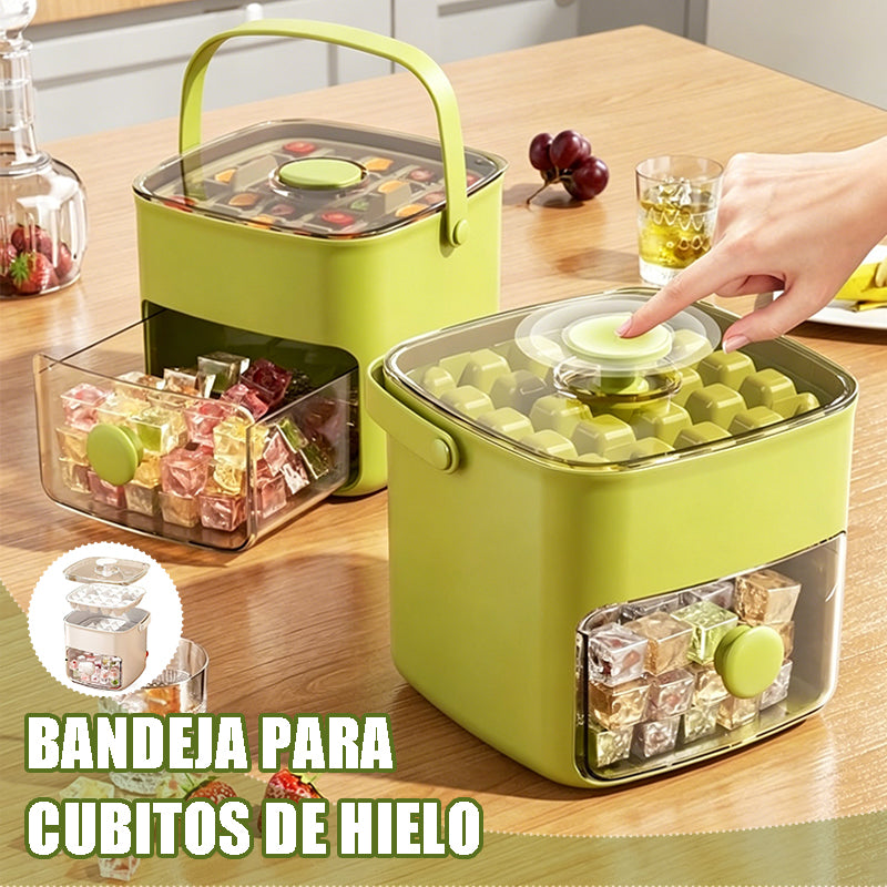 🔥🧊 Bandeja para cubitos de hielo 2026 con tapa: hacer hielo es fácil.