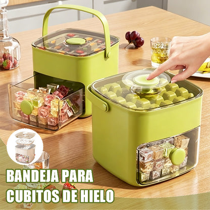 🔥🧊 Bandeja para cubitos de hielo 2026 con tapa: hacer hielo es fácil.