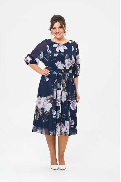 【🥇Uspešnica】💥👗【S-5XL】Spomladanska nova obleka s potiskom 2025