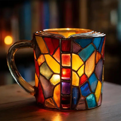 📚 🥤【50 % popust】3D poslikana skodelica za kavo v obliki knjige