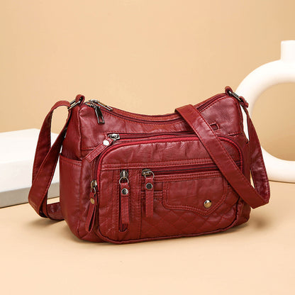 🔥【Reducere 50%】Geantă nouă de umăr/crossbody din piele moale, capacitate mare, 2025