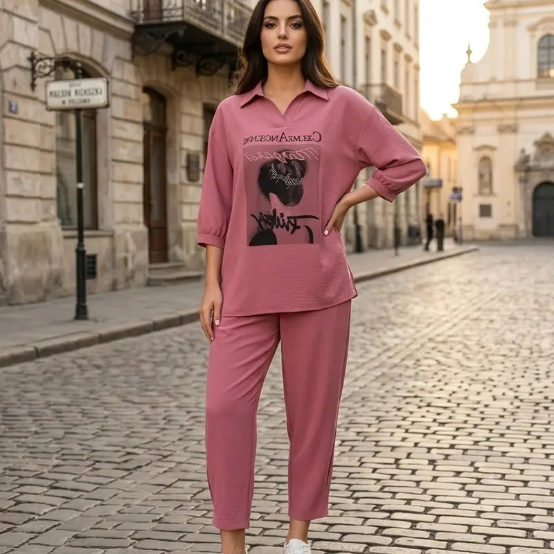 ✨ Dwuczęściowy komplet na co dzień: idealne połączenie wygody i stylu.