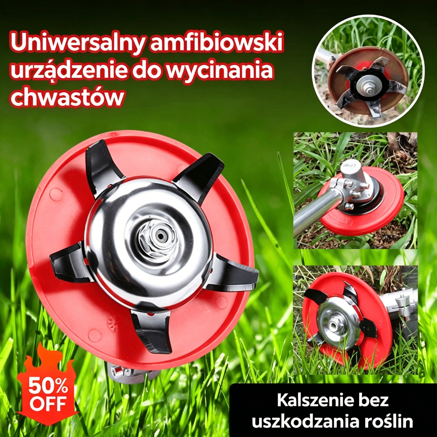 🌿【50% zniżki】✨Wielofunkcyjne ostrze do wyrywania chwastów | Idealne do oczyszczania zarośniętych terenów, w zestawie z osłoną ochronną