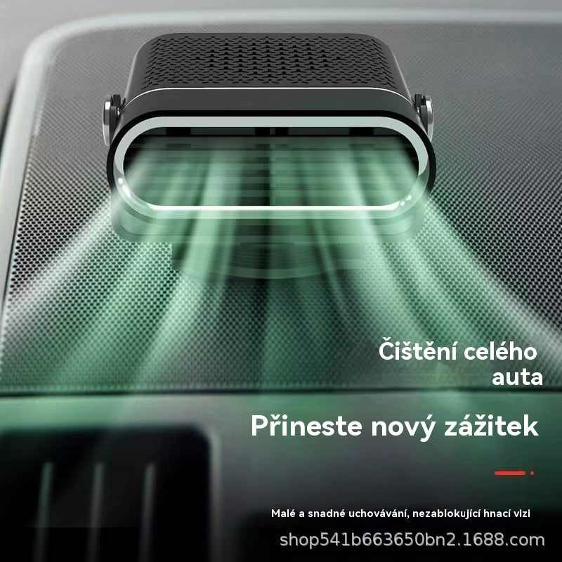 🚗🔥 Přenosný ohřívač a ventilátor do auta 2 v 1 – 360° rotace, rychlé rozmrazování, topení a chlazení, ultratichý a snadný pro všechna roční období!