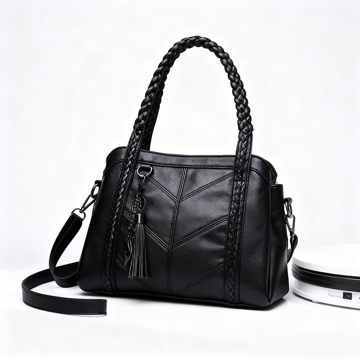 👜💟【50% POPUSTA】Mekana kožna torba, ručna torba, velikog kapaciteta, tri pretinca, vodootporna i otporna na ogrebotine