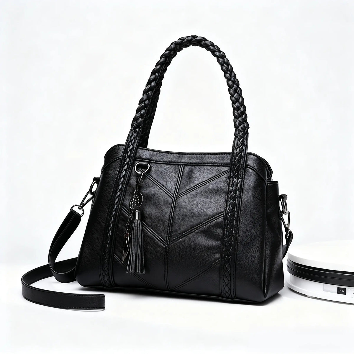 👜💟【50% ZNIŻKI】Torba z miękkiej skóry, torebka, duża pojemność, trzy przegrody, wodoodporna i odporna na zarysowania