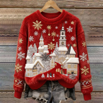 🤗【S-5XL】🔥Damski flanelowy pulower w piękne wzory – ciepły i wygodny