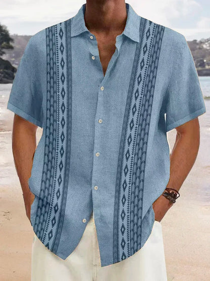 🌞【50% zniżki 🔥】Męska hawajska koszula w dużych rozmiarach z krótkim rękawem