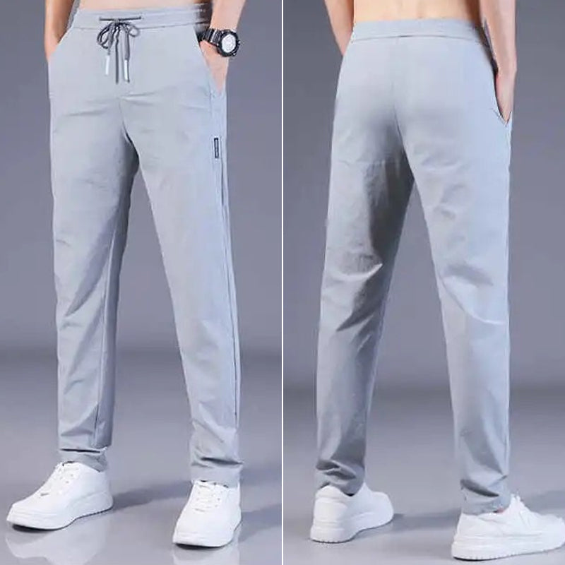🔥【Kupte 1, dostanete 1 zdarma】【40-115 kg】🔥Pánské elastické kalhoty Glacier Silk, novinka léto 2025