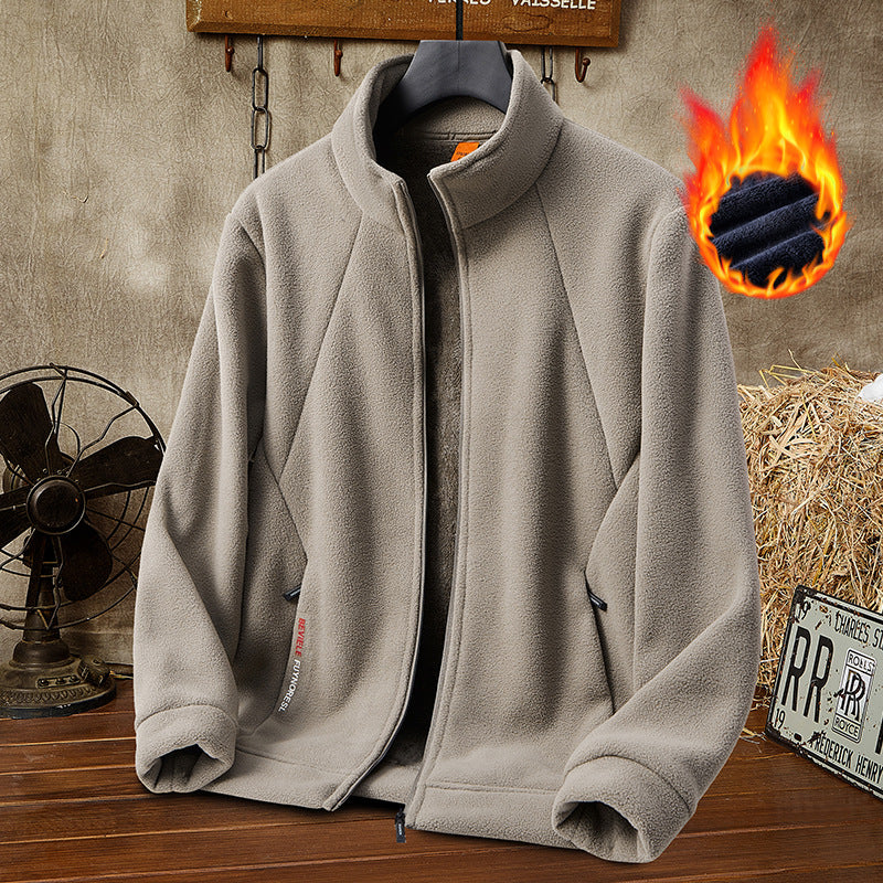 🔥 50% sleva 🔥【[M-5XL] Pánská silná fleecová bunda, dostupná ve velkých velikostech, teplá a pohodlná na podzim a zimu.
