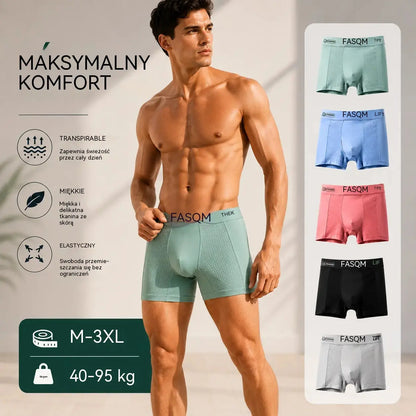 💥👍【Kup 3, otrzymaj 3 gratis】【L-4XL】Męskie bokserki z oddychającej siateczki Ice Silk