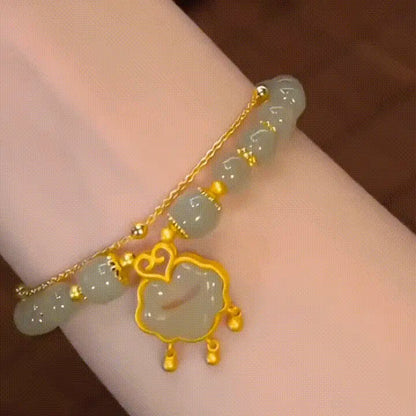 ✨【Kup jeden, a drugi dostaniesz gratis】Nowa bransoletka z jadeitu Hetian ze złota 14k