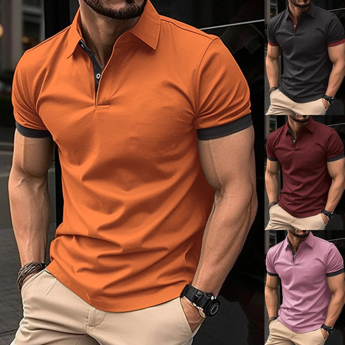 🔥 👕 Nové pánské ležérní tričko s kulatým výstřihem a krátkým rukávem z roku 2025