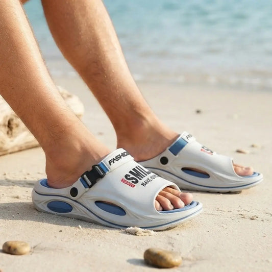 [38-45] Męskie obuwie plażowe, sandały sportowe na grubej podeszwie, antypoślizgowe i odporne na zużycie