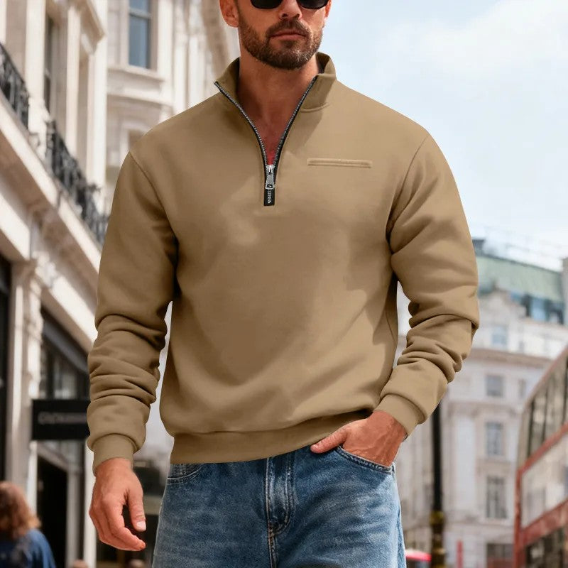 👕【50% отстъпка】【S-3XL】Мъжки моден ежедневен топъл суитшърт с дълъг ръкав, 2026 г.