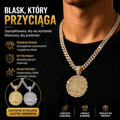📢📢 50% zniżki! ✨ Brokatowy wisiorek z kubańskich ogniw | Natychmiast odśwież swój styl 💎