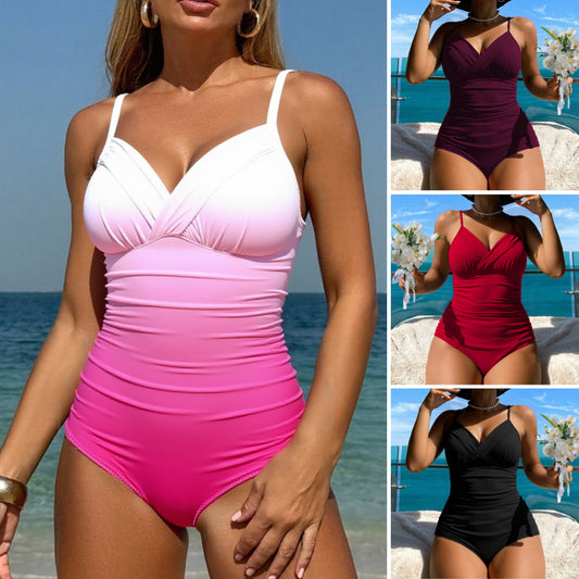 🩱50% отстъпка👙【S-2XL】Втален бански костюм от една част, наличен в няколко цвята