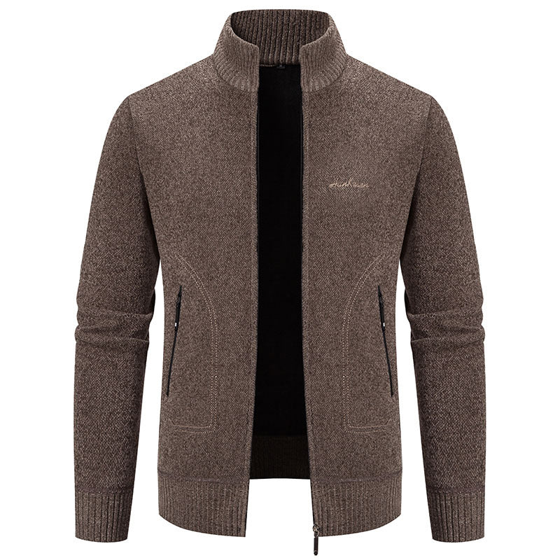 🔥【Forró akció】👔【M-4XL】Őszi és téli új férfi kabát magas gallérral és cipzárral, kiváló minőségű anyagból és temperamentumos, magas szabású szabással