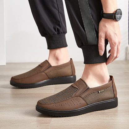 👟2026 Męskie oddychające i wygodne buty, miękka i antypoślizgowa podeszwa🔥 Bez pocenia się stóp, bez ucisku stóp