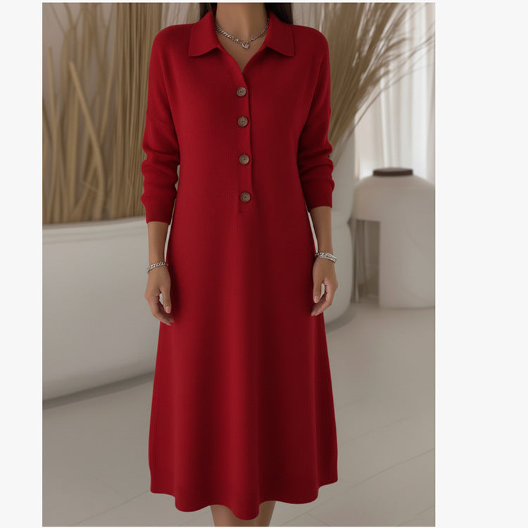 🔥✨ 【Zimska razprodaja - 50 % popust】Visokokakovostna tkanina 【S-3XL】👗 Nova modna pletena obleka 2026