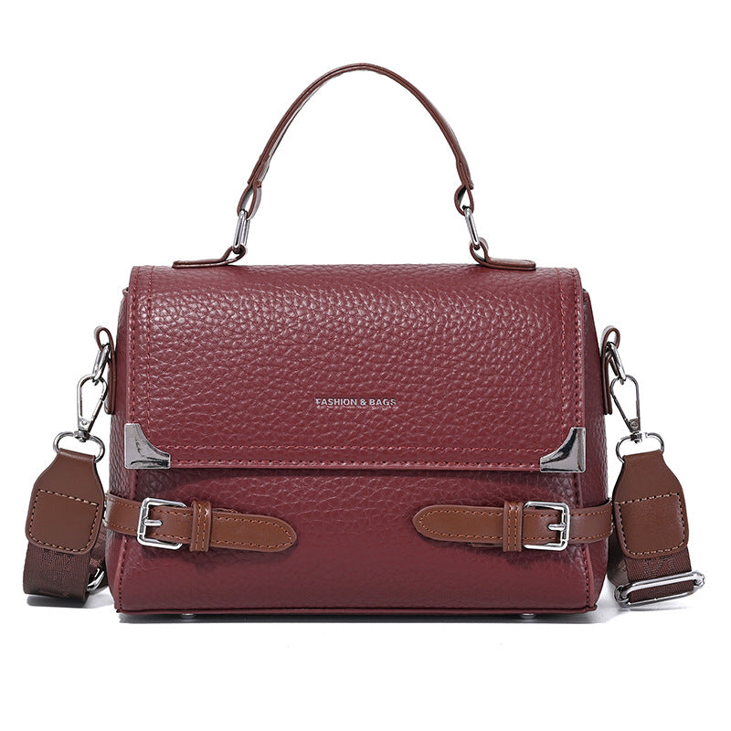 Nova minimalistična torba za čez ramo/čez telo velikega volumna iz pravega usnja v retro slogu