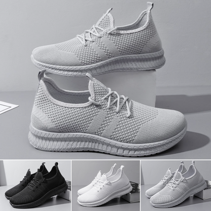 ❄️👟【50% отстъпка✅】【Размери 39-44】Мъжки дишащи мрежести маратонки, без запушване на краката, подходящи за бягане и свободно време