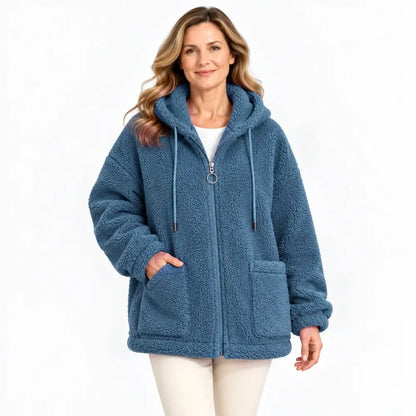 🔥✨【M-4XL】2026 Zimowa nowa moda damska pluszowa wełniana polarowa kurtka z kapturem