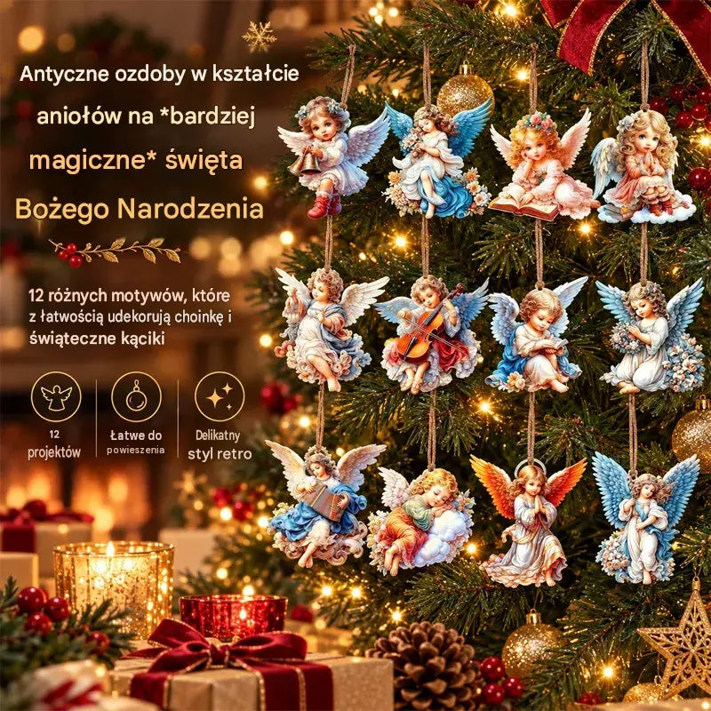【Zestaw 24 sztuk】👼 Zawieszka „Victoria's Angel” – idealny wybór, by stworzyć odpowiedni nastrój
