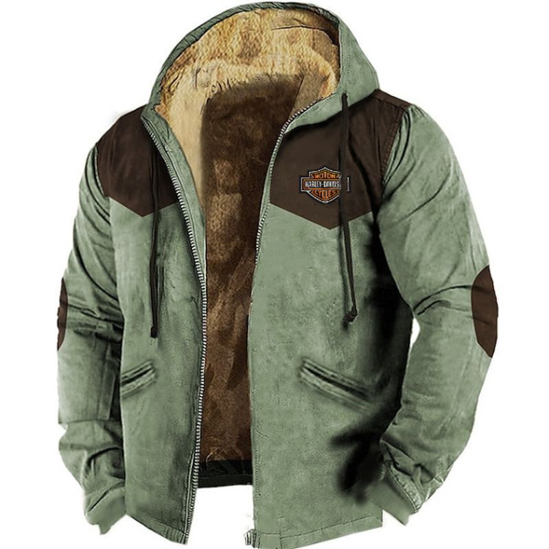👍🧥[M-5XL] Divatos férfi őszi-téli bővebb kabát vastagabb bársonyból