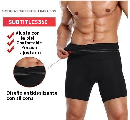 🔥💥【Venta caliente】Pantalones moldeadores de cintura alta transpirables y de alta elasticidad para hombre