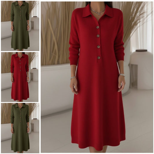 🔥✨ 【Zimska razprodaja - 50 % popust】Visokokakovostna tkanina 【S-3XL】👗 Nova modna pletena obleka 2026