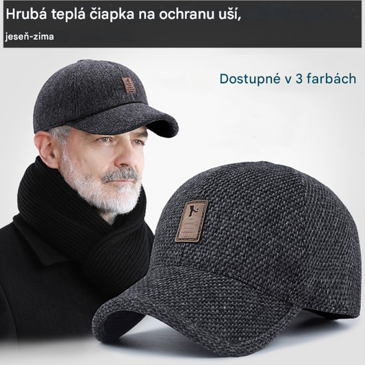 【Kúp 1, získaj 1 zadarmo】【3 farby】Nová zimná teplá a chladuvzdorná ochranná čiapka v tvare kačacieho zobáka, vhodná na vonkajšie použitie, plyšová a zosilnená baseballová čiapka, nastaviteľná ochrana sluchu