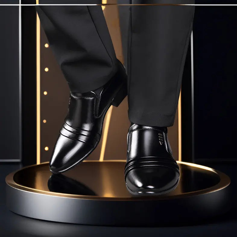 🔥 Buty męskie skórzane 38–48 – casual i eleganckie, podwyższona podeszwa 2026