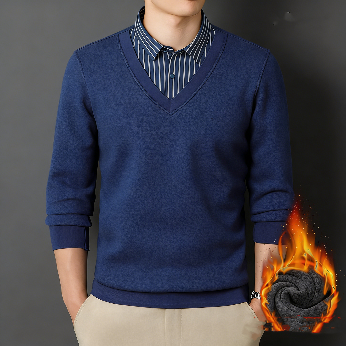 🔥【L-4XL】Nova moška zimska izolirana majica, udobna in vsestranska