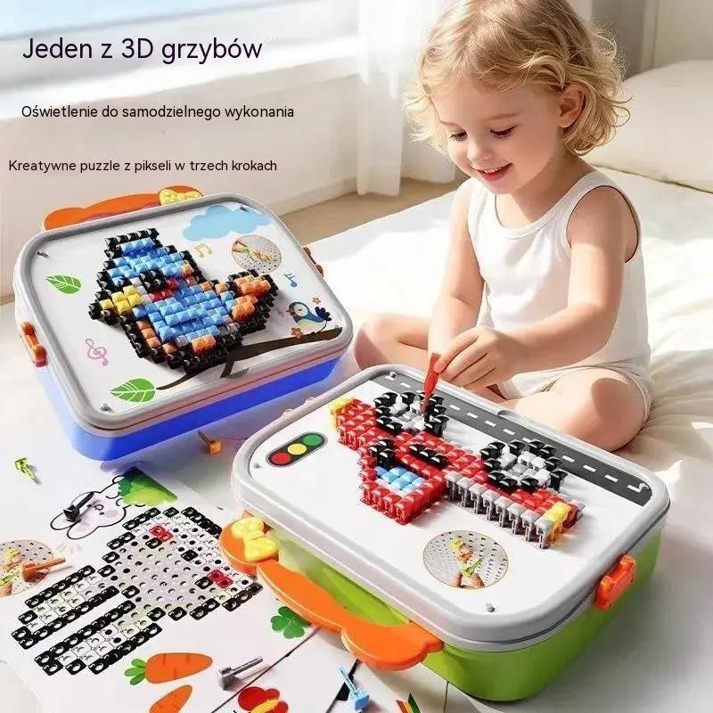 🎨Kreatywne puzzle 3D w kształcie grzyba