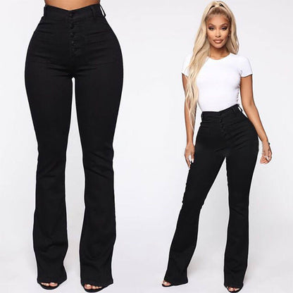 🎀Висококачествен бестселър артикул! 👖【S-4XL】✨2026 Нови дамски панталони с висока талия и разкроени ръкави