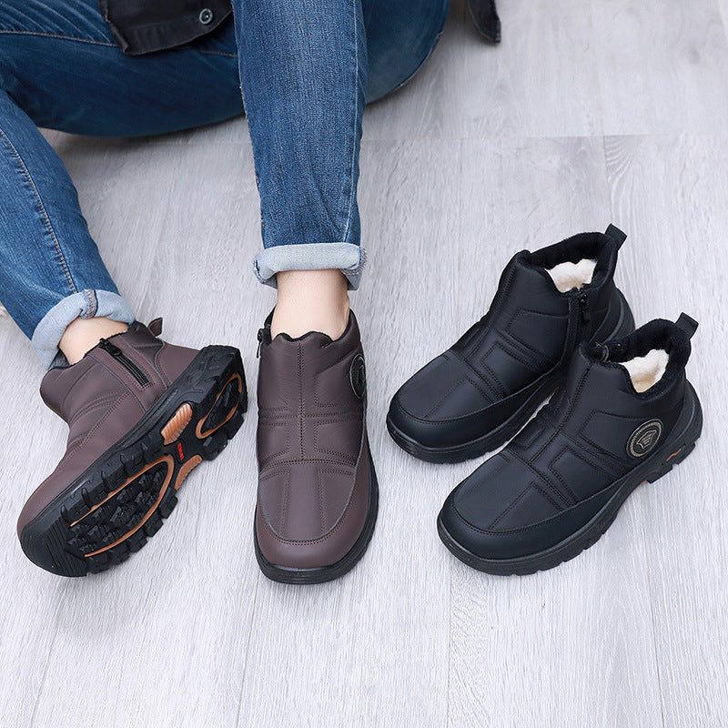 🏆50% sleva🔥【39-44】🔥Nové pánské zimní teplé nazouvací sněhule s fleecovou podšívkou