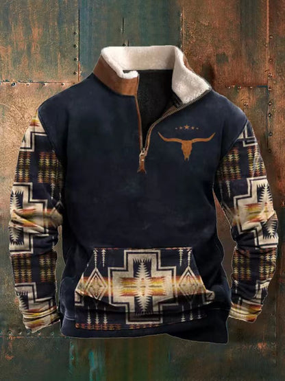 👕【35% KEDVEZMÉNY】【S-4XL】2025-ös őszi-téli férfi divatos, meleg hosszú ujjú pulóver 3D nyomattal