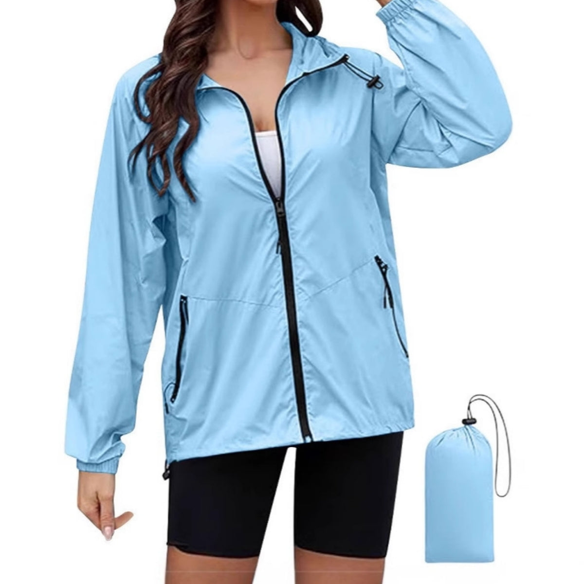 🔥✨【Jesenska novost🎉】【S-2XL】Nova tanka ženska vodoodporna in vetrovno odporna jakna 2025