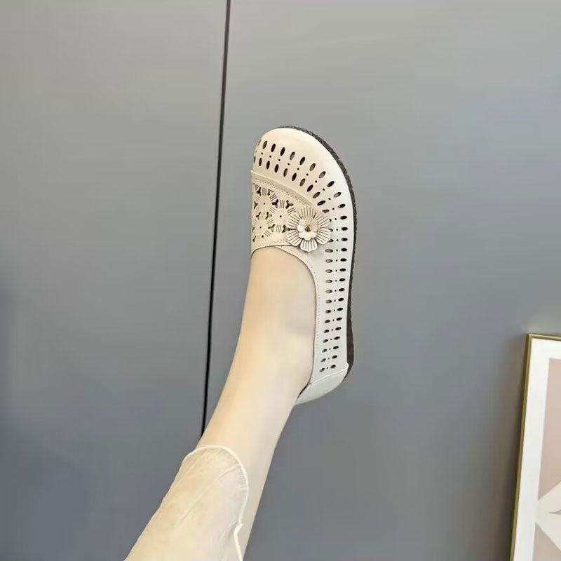 👡【Rozmiary 35-40】Buty damskie, miękka i antypoślizgowa podeszwa, wydrążona konstrukcja zapewniająca oddychalność i wygodę, utrzymują stopy w chłodzie i zapobiegają poceniu się.