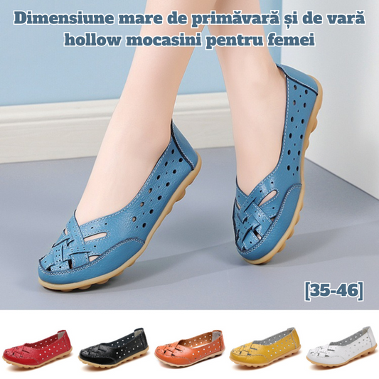 🔥【Reducere de 50%】🥿 [35-44]Dimensiune mare de primăvară și de vară hollow mocasini pentru femei