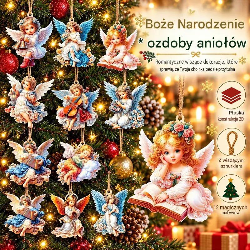 【Zestaw 24 sztuk】👼 Zawieszka „Victoria's Angel” – idealny wybór, by stworzyć odpowiedni nastrój