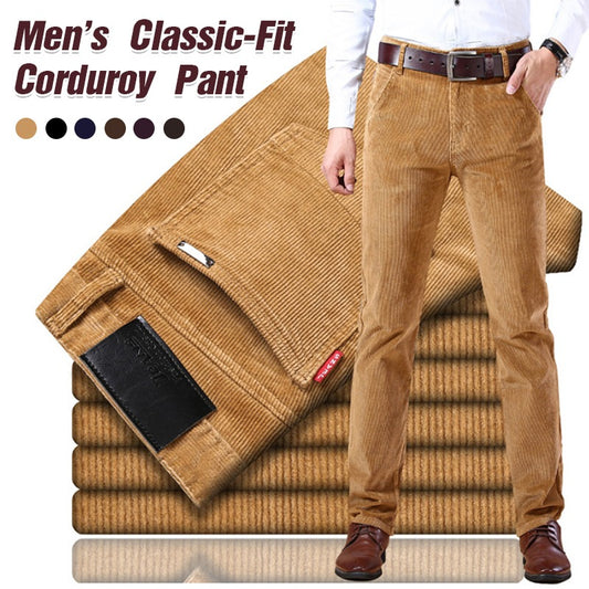 🏆 Najpredávanejšie 【-43% zľava 🔥🔥】Pánske menčestrové nohavice klasického strihu