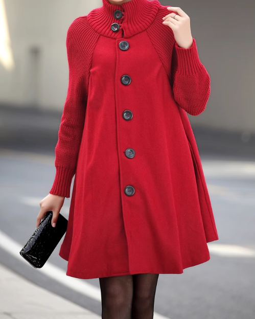 👗[50 % popust🔥🔥]【M-5XL】Nov ležerni volnen plašč srednje dolžine