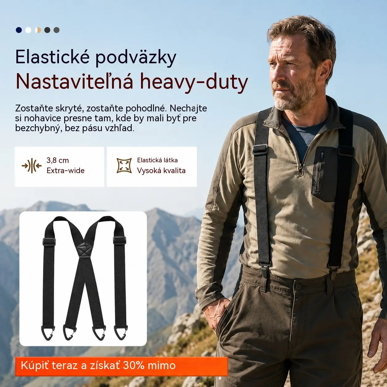 📢📢50% zľava! 🧷Pánske traky s prekríženým chrbtom🧷