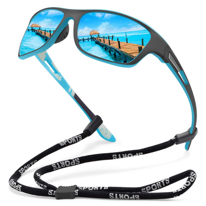 🚵‍♂️ 50% taniej 😎 ⚡ Męskie sportowe okulary przeciwsłoneczne z polaryzacją i prawdziwymi soczewkami lustrzanymi; stylowe i pyłoszczelne – idealne do jazdy na rowerze.