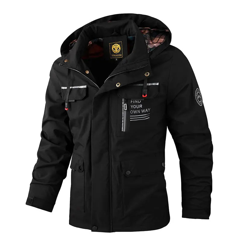 🔥✨【M-6XL】Nova jesensko-zimska modna moška debela topla vetrovno-vodoodporna jakna za leto 2025