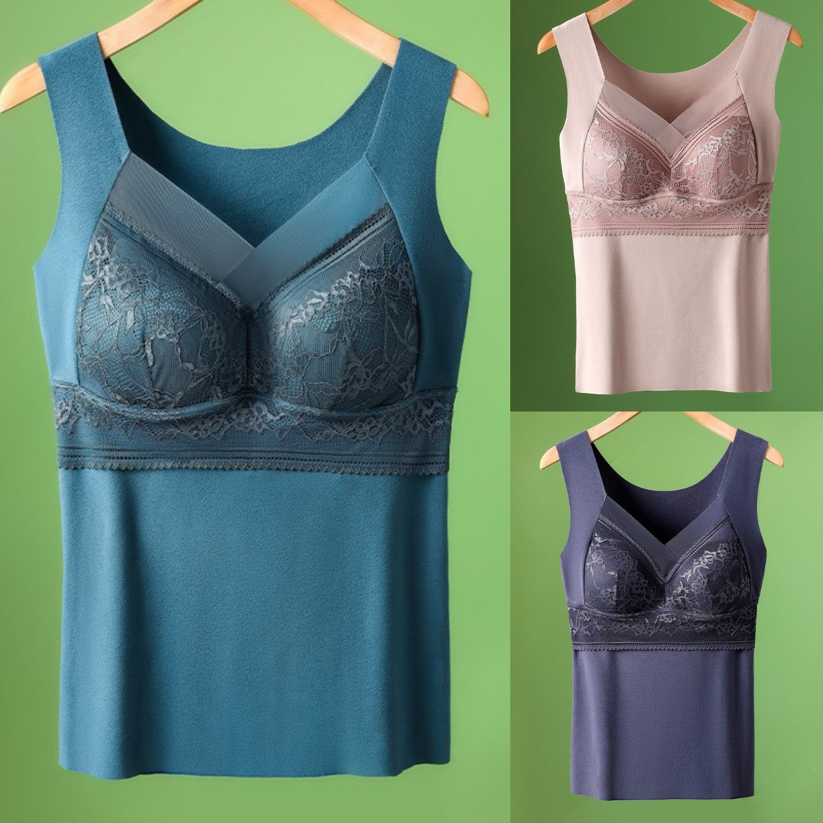 🔥【3 db】❤️【40-100kg】Őszi-téli libabársony csipke fehérnemű, gyönyörű hát, összegyűjtő kiegészítő mellek, mellereszedés megelőzése ✅