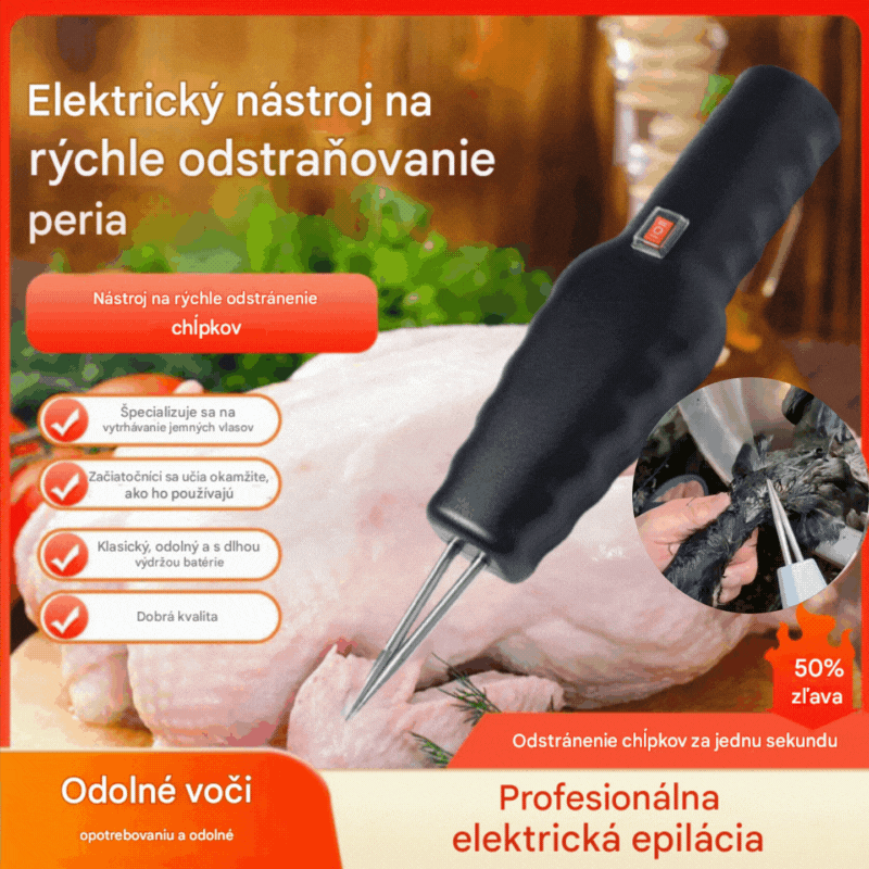 【Kupite 1, dobite 1 gratis】🦆Prenosni električni pulilec perja za kokoši, race, gosi in perutnino (polnjenje prek USB-ja)