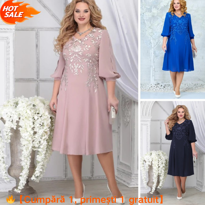 👗【S-5XL】Елегантна рокля с непринудено усещане, удобна и висококачествена.